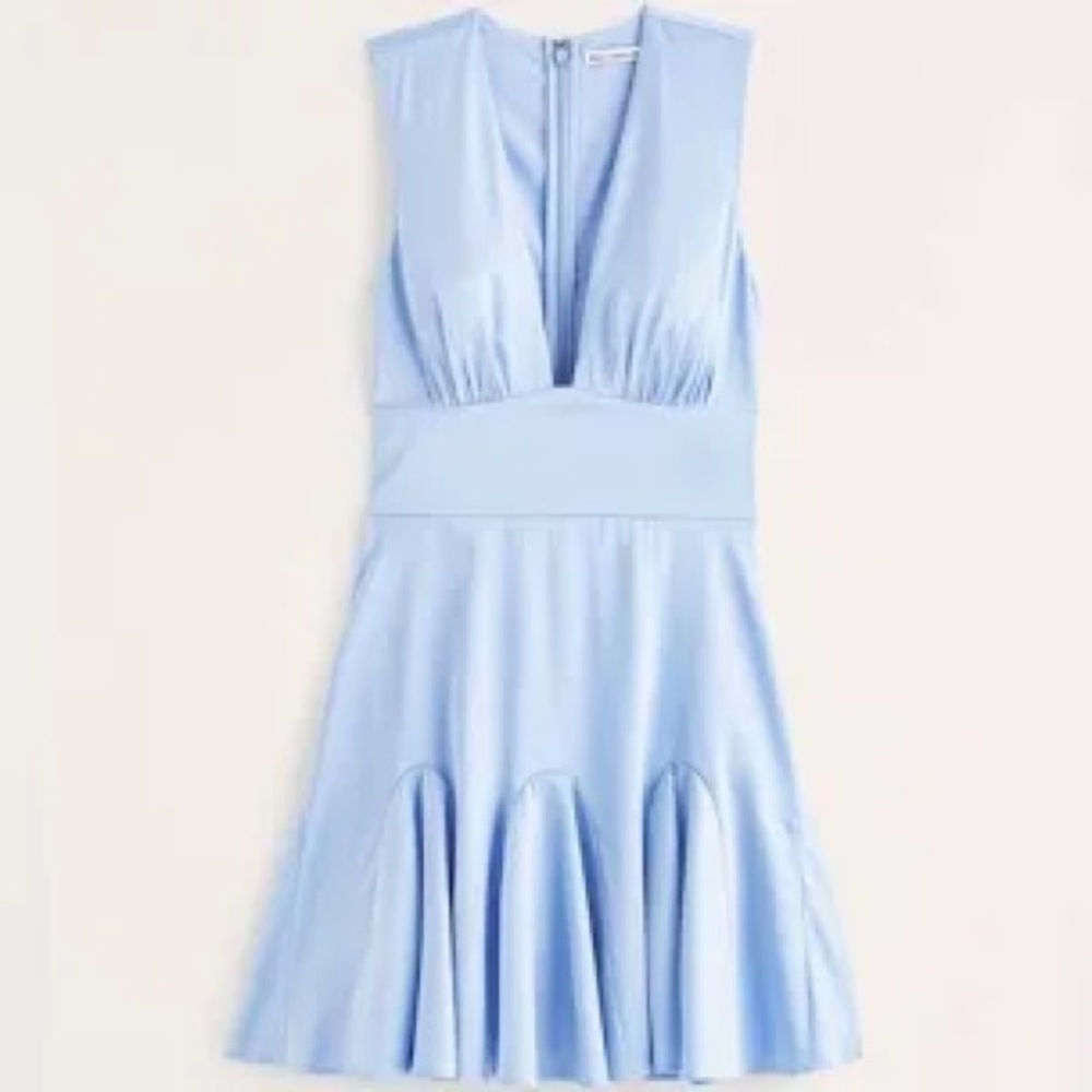 Abercrombie small baby blue ruffle dress
